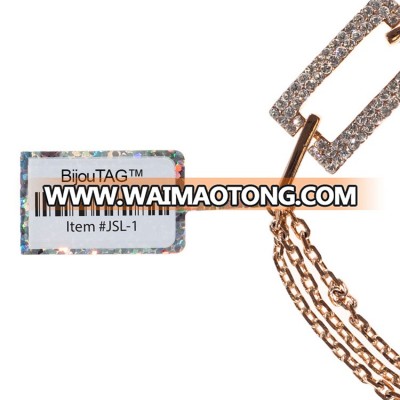 Defense Against Theft UHF RFID Custom Logo Jewelry Tags For High End Brand Jewelry